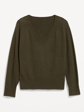 Old Navy Olive V-Neck Women's Sweater